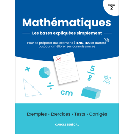 Couverture du cahier de préparation TENS en mathématiques, cahier 2.