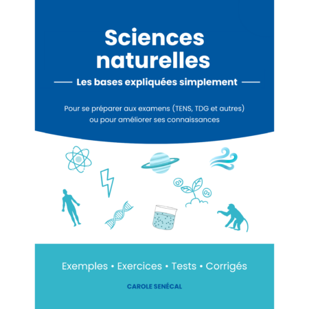 Préparation aux TENS – Sciences naturelles : Cahier format électronique et cours privé
